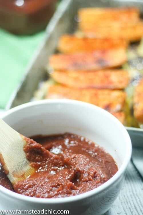Paleo Whole30 Ketchup with Potato Wedges • Farmstead Chic