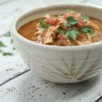 Take just 10 minutes to prep this Paleo & Whole30 Creamy Chicken Tomato Soup, and let your slow cooker do the rest! It's the perfect busy cold weather weeknight meal.